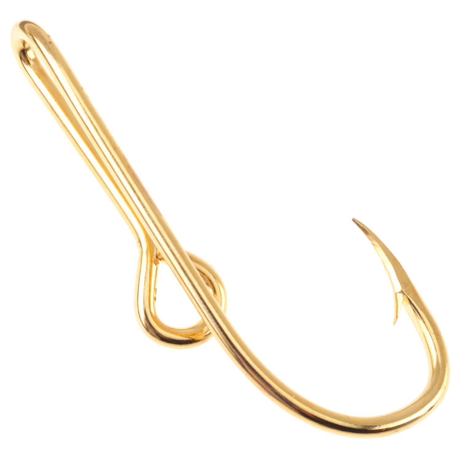 Eagle Claw Fish Hook Hat Pin/ Tie Clasp Hook Gold Plated